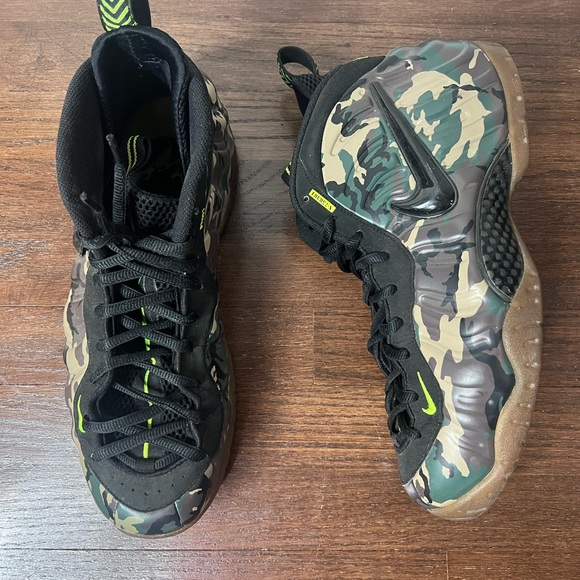 Size 12 Nike Air Foamposite Pro Premium LE Green Camo 2013